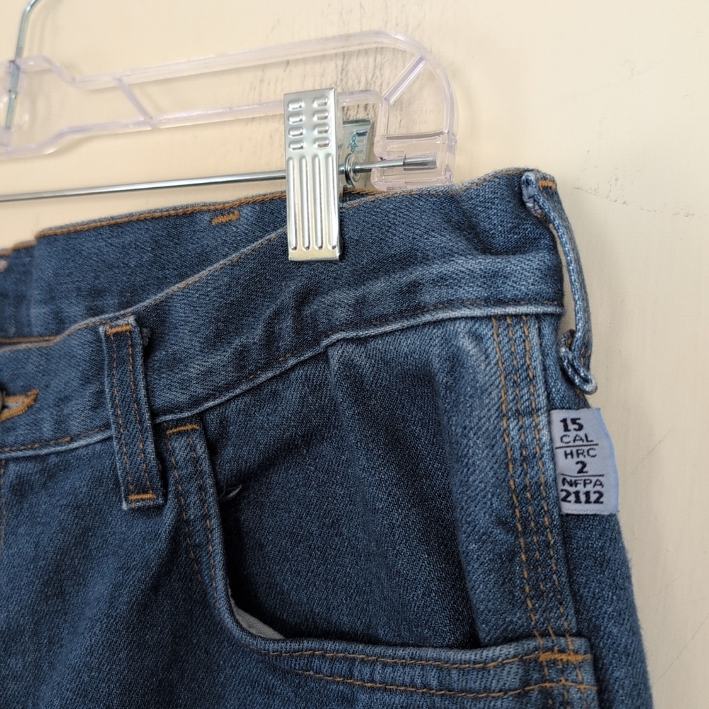 Tyndale FRMC Jeans Women's 12/32 Blue Flame Resistant Made In USA Work NFPA 2112 - Picture 4 of 14
